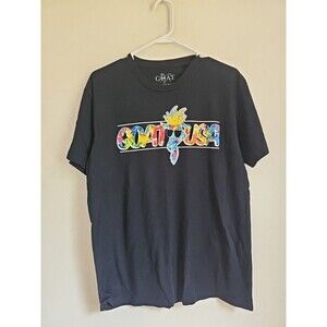 GOAT USA Men's Postcard T-Shirt, Black, Large